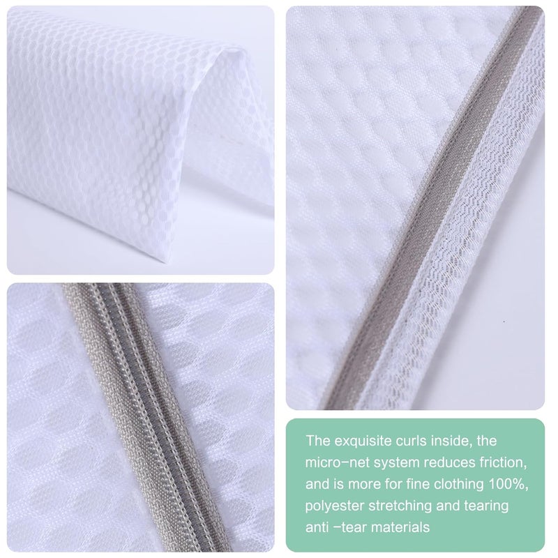 syhskhy 2 XXLarge Honeycomb Mesh Laundry Bags for Washing Machine 24 x 24 Inches lingerie bags for Laundry Travel Storage Organize Bag for Cotton ClothesSheet Shoes - Image 4