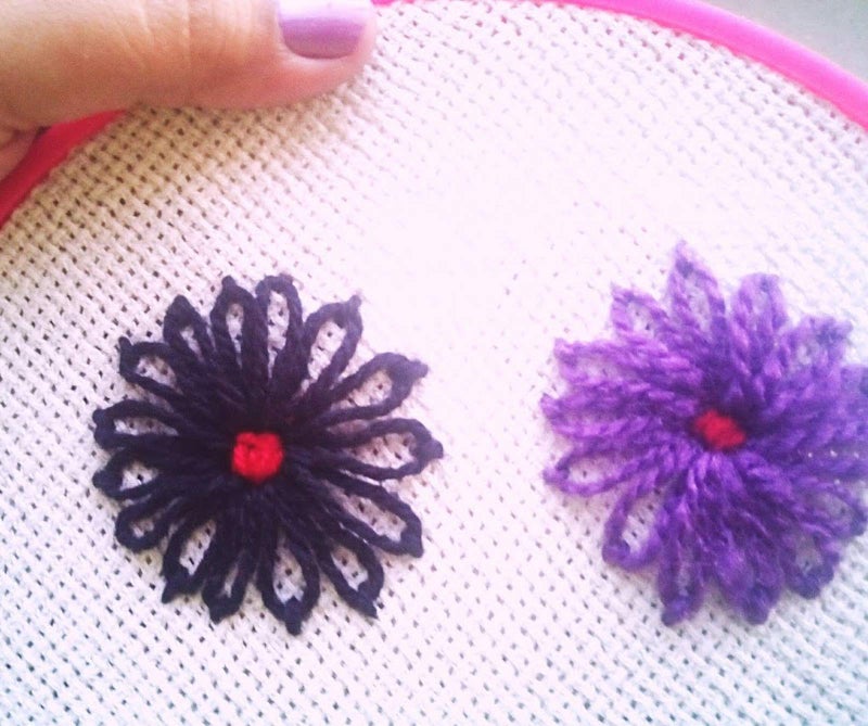 Asian Hobby Crafts Embroidery Kit with for Beginners,Cross Stitch Embroidery - Complete DIY Kit with Materials and Tutorial Pages (Color-Pink, Cream) - Image 3