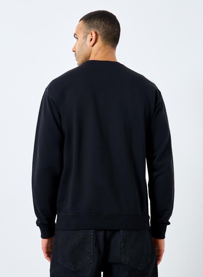 Styli Eco-Earth Relaxed Fit Slogan Print Sweatshirt - Image 4