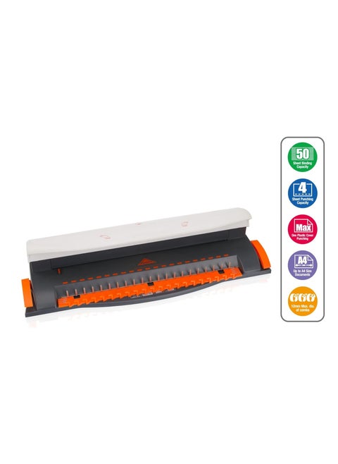 Peach Personal Binding Machine, A4, binds 50 sheets - PHBDPB200-09