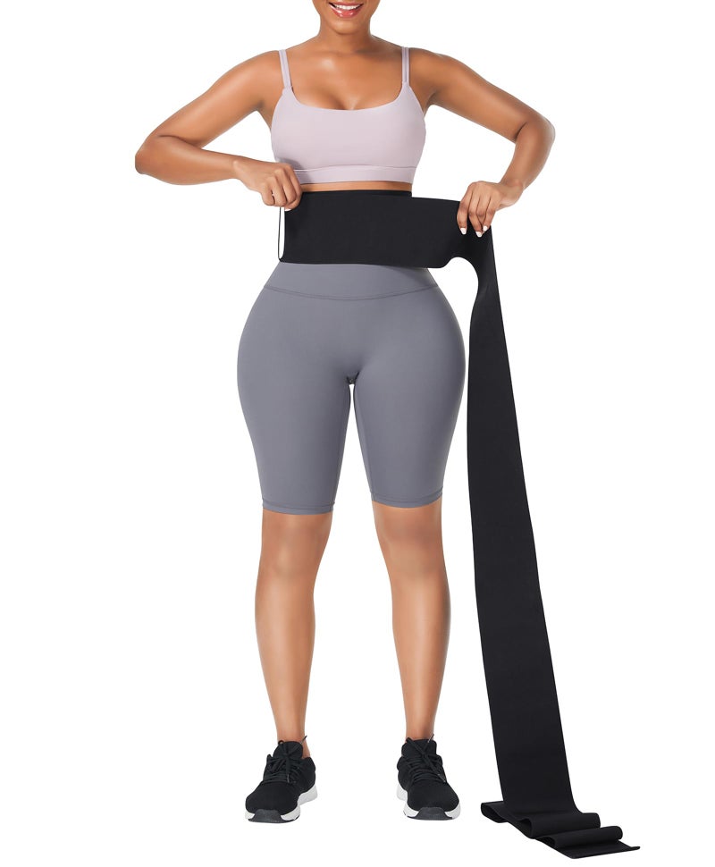 FeelinGirl Waist Trainer for Women Bandage Wrap Sauna Belt Long Torso Tummy Wraps Belly Body Shaper Waist Trimmer Belt - Image 1