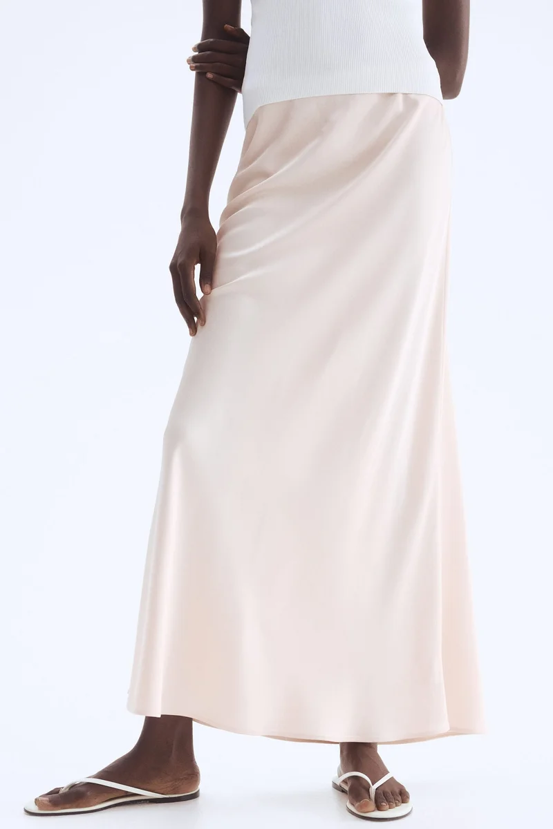 H&M Satin slip skirt