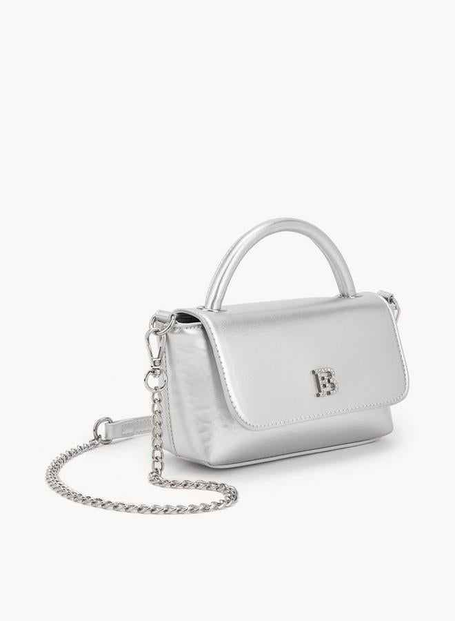 Flora Bella By Shoexpress Flora Bella Top Handle Crossbody Bag with Detachable Chain Strap Ramadan Collection - Image 3