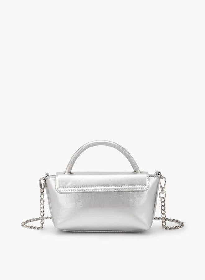 Flora Bella By Shoexpress Flora Bella Top Handle Crossbody Bag with Detachable Chain Strap Ramadan Collection - Image 4