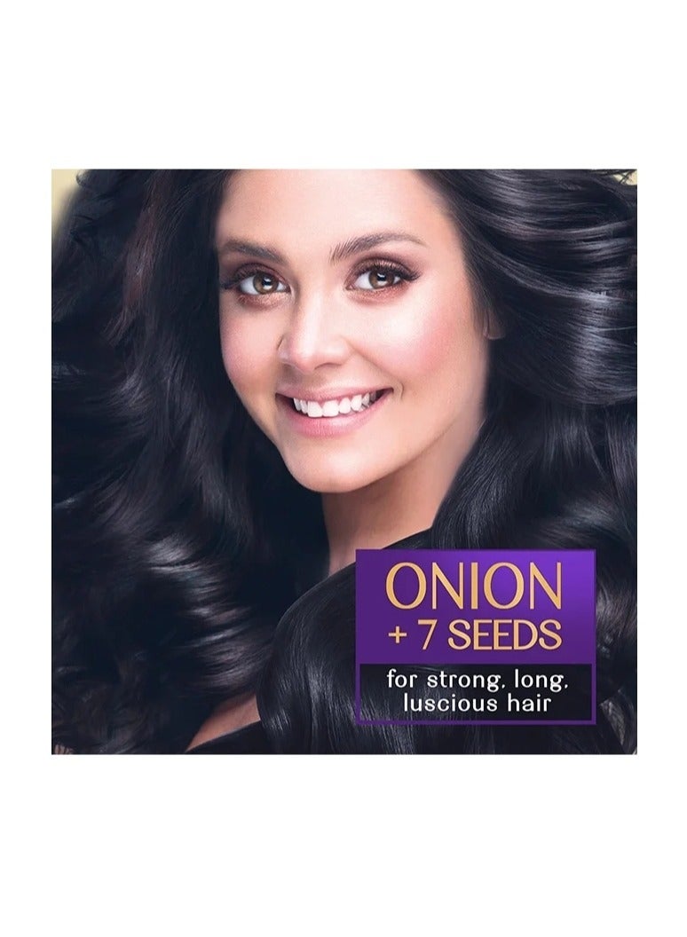 هيربس إنديا زيت شعر بالبصل و7 بذور أعشاب مع أنبوب مغذي 280 مل - Image 5