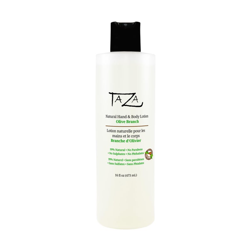 Taza Taza Premium Natural Olive Hand  Body Lotion 16 fl oz 473 ml Leaves Your Skin Smooth Soft  Glowing Contains Sunflower Seed Oil Shea Butter Coconut Oil Sweet Almond Oil