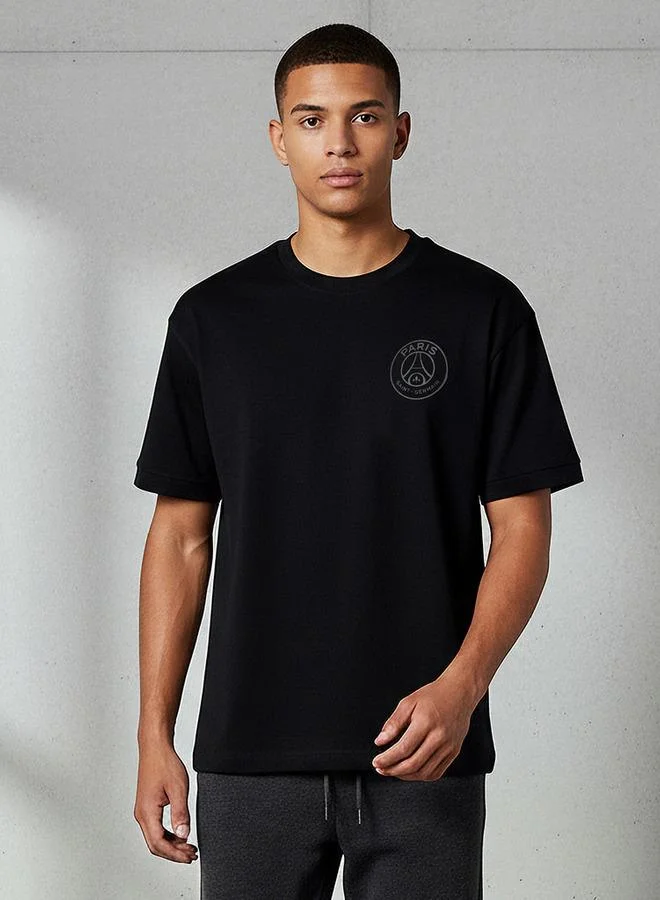 SP Characters Men Regular Fit Crew Neck Short Sleeve Paris Saint Germain Print T shirt
