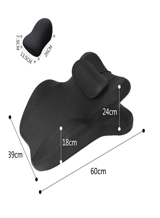 Xdalula Ergonomic Pillow - Reading Pillow 27 Degree Memory Foam Wedge Pillow for Acid Reflux Relief, Contour Pillow Bed Wedge Pillow for Sleeping, Enhanced Comfort & Pressure Relief - Image 2