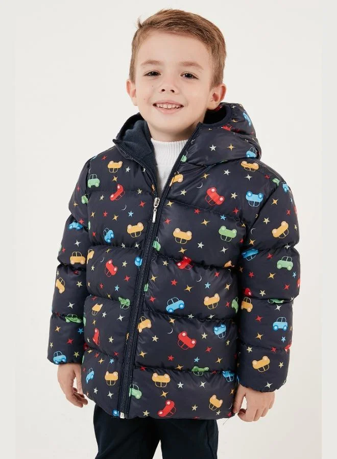 Lela  Lela Extra Filled Soft Polar Fleece Hooded Puffer Coat Boy's COAT 5763003 for Men | Best Price UAE