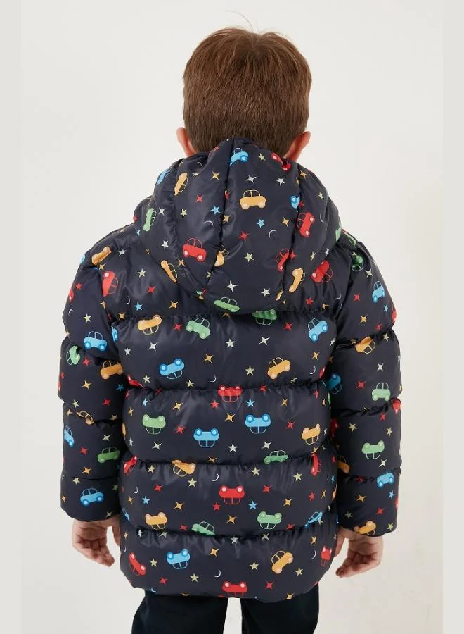 Lela  Lela Extra Filled Soft Polar Fleece Hooded Puffer Coat Boy's COAT 5763003 for Men | Best Price UAE