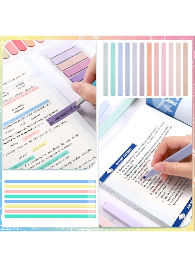 Teling 1160 Sheets Pastel Transparent Sticky Notes, 3 x 3 inch Clear Sticky Note Waterproof See Through Memo Pad, Translucent Writable Index Tabs for Annotating Books, Study Stationary Supplies - Image 2