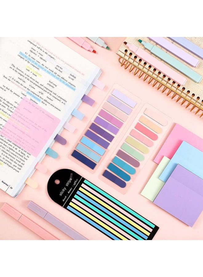 Teling 1160 Sheets Pastel Transparent Sticky Notes, 3 x 3 inch Clear Sticky Note Waterproof See Through Memo Pad, Translucent Writable Index Tabs for Annotating Books, Study Stationary Supplies - Image 4