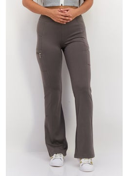 Women Sportswear Fit Plain Training Sweatpants, Grey