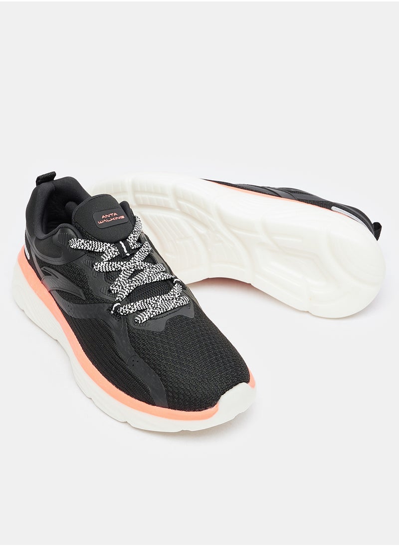 ANTA A-EBUFFER CROSS-TRAINING SHOES FOR MEN IN BLACK/DEEP RED  - Image 3