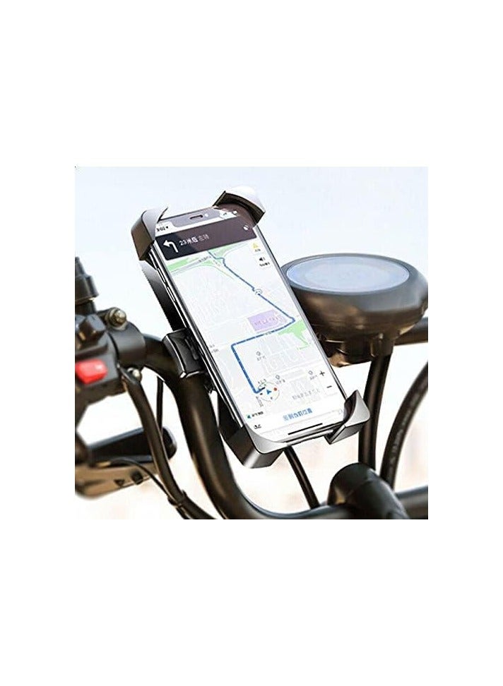 Bills Adjustable Handlebar Cell Phone Holder,Bike Phone Mount, Universal Mobile Holder for Bike, Motorcycle Bicycle Handlebar Cradle, Bike Phone Holder Compatible with All Phones  - Image 2