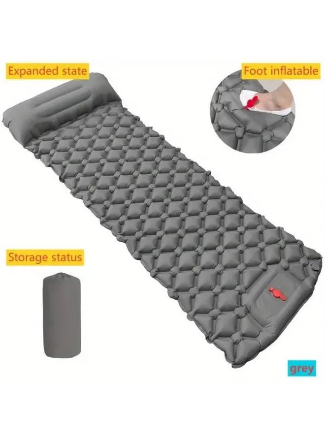 73Hours Royal Blue Portable Inflatable Rest Pad Self Inflating Foot Bed Quick Setup for Camping Beach Hiking Cycling - Image 4