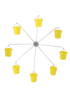 Ferris Wheel Bird Feeder Dynamic Design Endless Fun Outdoor Hanging Hummingbird Feeder with 8 Buckets Unique Interactive for Garden and Patio Decoration