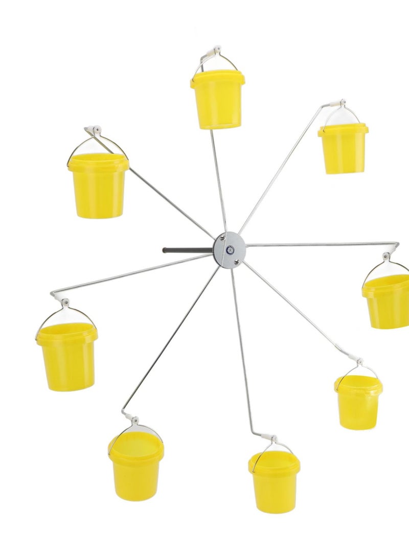Generic - Ferris Wheel Bird Feeder Dynamic Design Endless Fun Outdoor Hanging Hummingbird Feeder with 8 Buckets Unique Interactive for Garden and Patio Decoration - Image 1