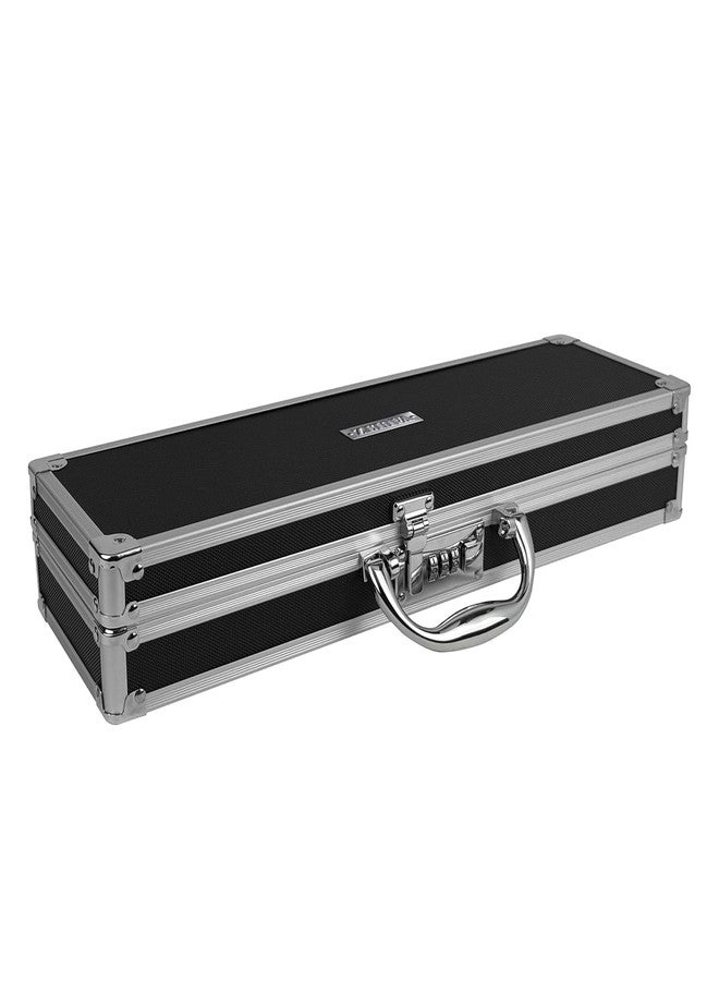 Vaultz Locking Medicine Case with Combination Lock - Portable Lock Box Briefcase for Medications, Cash & Valuables, Organized Storage Case with Handle, Extra Long, 1 Pack - Image 1
