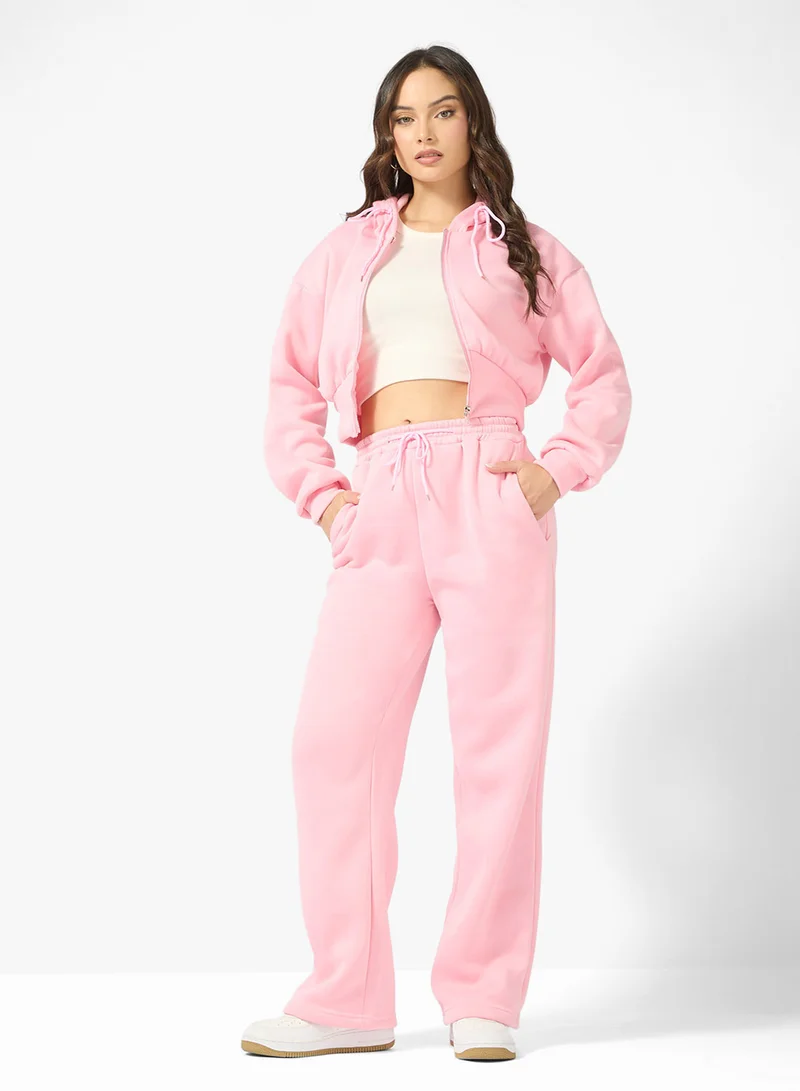 Ginger Hooded Zip Up Fleece Tracksuit