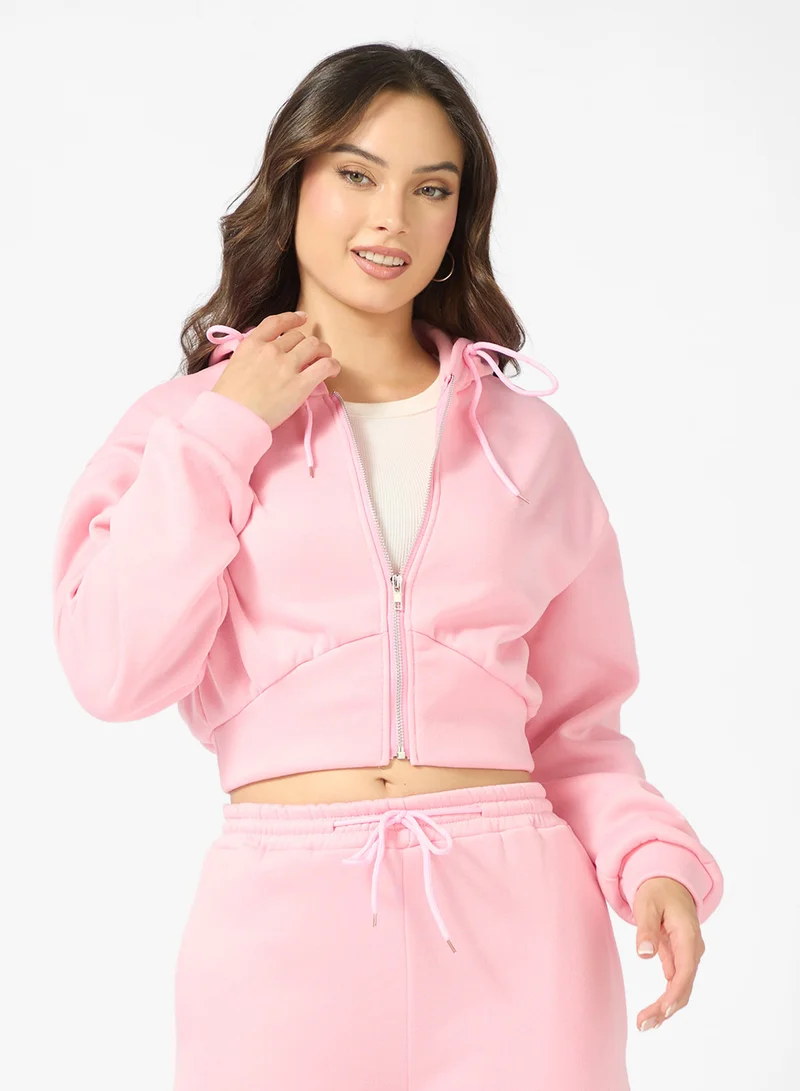 Ginger Hooded Zip Up Fleece Tracksuit