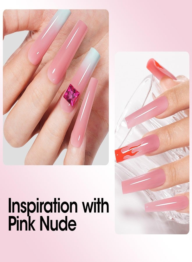 GELLEN Poly Gel Builder Nail Gel for Nail Extension Nail Strengthener, 60 g 08 Pink Nude Nails Enhancement Thickening Long-lasting Nail Art Design for Easy DIY at Home Salon Manicure Technician - Image 5