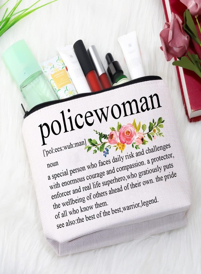 GJTIM Policewoman Definition Makeup Bag Gift Police Officer Gift Police Academy Graduation Gift Police Sergeant Gift Police Gear Bag (Policewoman Definition) - Image 5