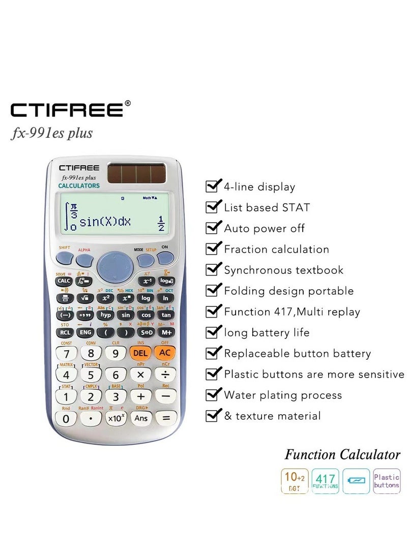 سيتيفري fx-991es زائد الطبعة الثانية العلمية حاسبة متعددة الوظائف  - Image 3
