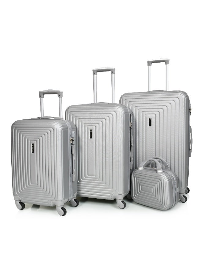 مورانو طقم شنط سفر من مورانو مكون من أربع قطع لون فضي - Image 2