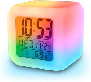 SARVYA SHOP Smart Digital Alarm Clock 7 Colour Change Snooze Led Light Clock Table Watch Clock Bedroom Heavy Sleepers Glowing Led Digital Alarm Desk Clock Night Table Watch Multicolour - pzsku/Z063AF45C3C2A9DDBE981Z/45/1745821377/1bb951a2-42e8-4e03-b3c7-d558d0d04765
