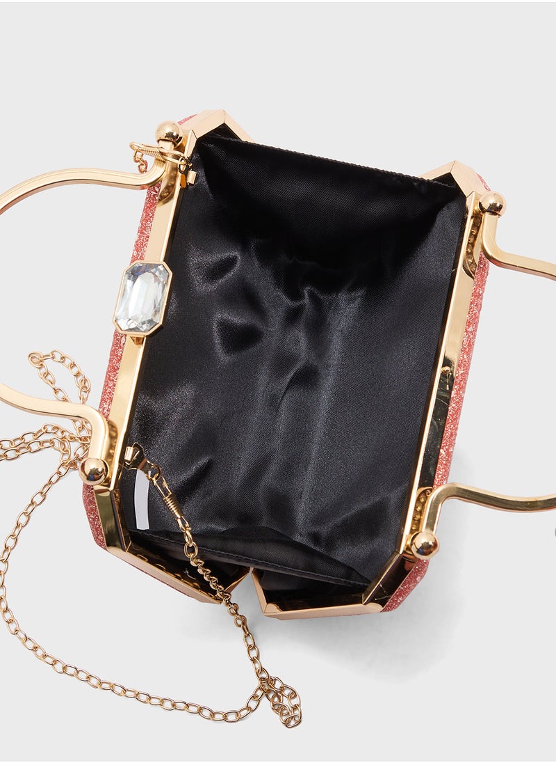 Ella Limited Edition Ladies Sparkly Clutch Bag  - Image 5