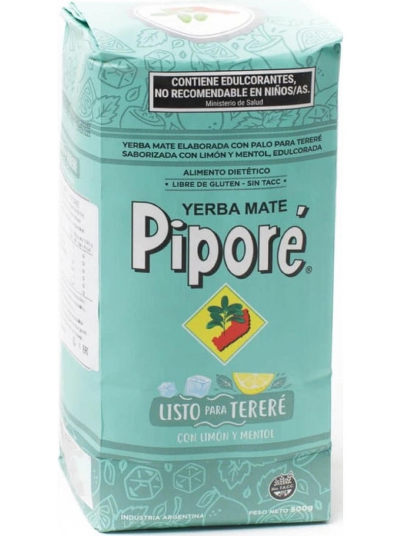 Yerba Mate Pipore Terere Listo Lemon & Mint 500g - Image 1