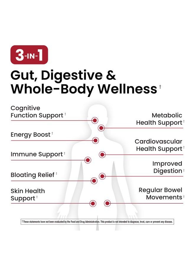 ombre 3-in-1 Probiotic, Prebiotic & Postbiotic for Digestive Health & Gut Health 45 Billion CFU Bloa - Image 2