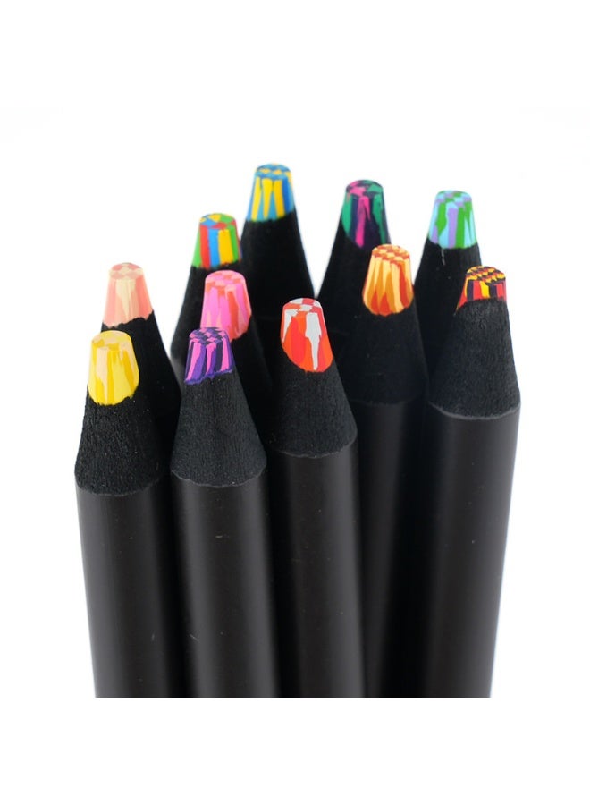 AL RAID Pre-Sharpened Rainbow Colored Pencils (12 pieces) - Professional Art Supplies for Drawing, Coloring & Sketching - Ideal for Adults & Artists  - Image 5