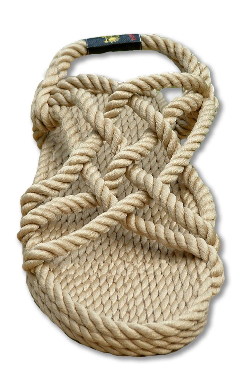 Nomadic State of Mind Rope Sandals, JC Sandals for Men and Women, Unisex, Handmade, Jesus Shoes, Beige, Size 10-10.5 Women/8-8.5 Men - Image 1
