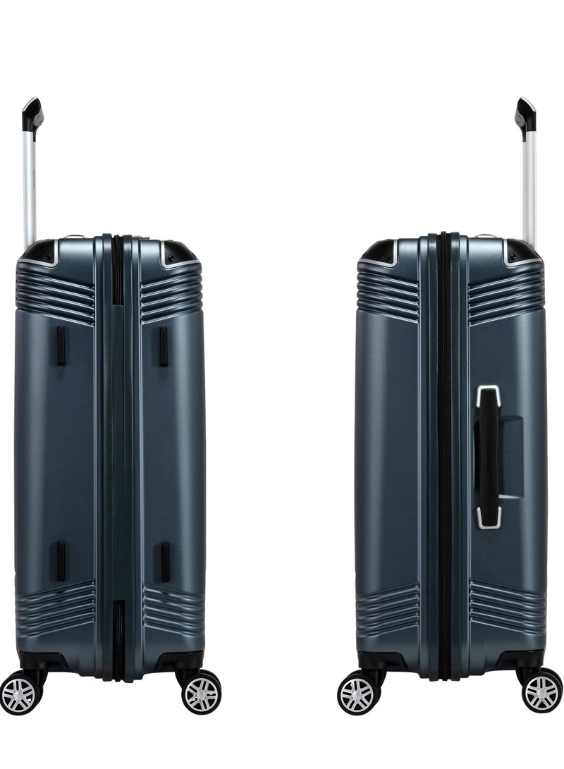 إيمينينت حقيبة سفر صلبة كبيرة بعجلات دوارة مزدوجة هادئة وقفل  لون جرافيتي - Image 3