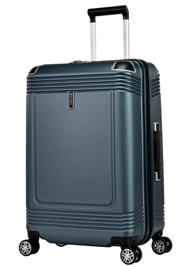eminent Hard Case Travel Bag Large Luggage Trolley Polycarbonate Lightweight Suitcase 4 Quiet Double Spinner Wheels With Tsa Lock KK10 Graphite