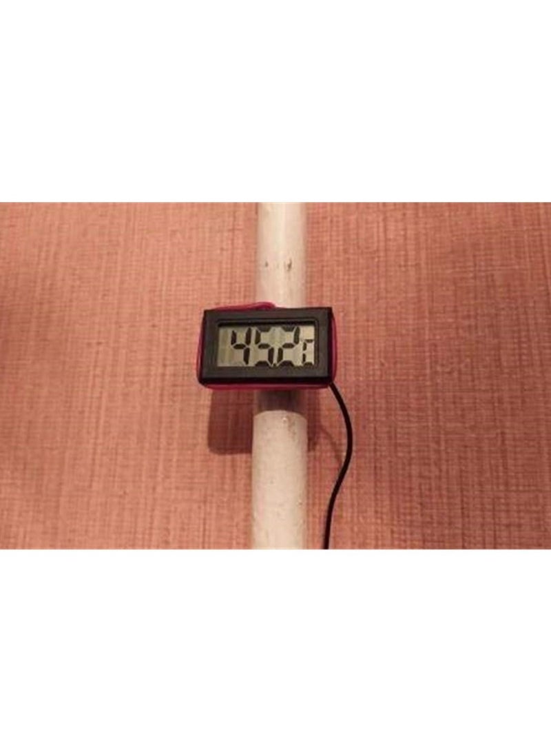 ميزان حرارة رقمي لخزان الأسماك وميزان حرارة أسود - Image 4