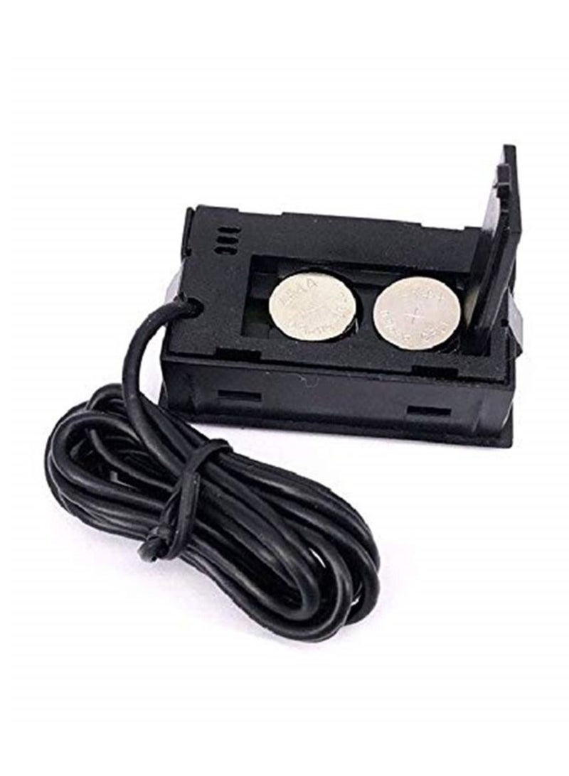 ميزان حرارة رقمي لخزان الأسماك وميزان حرارة أسود - Image 3