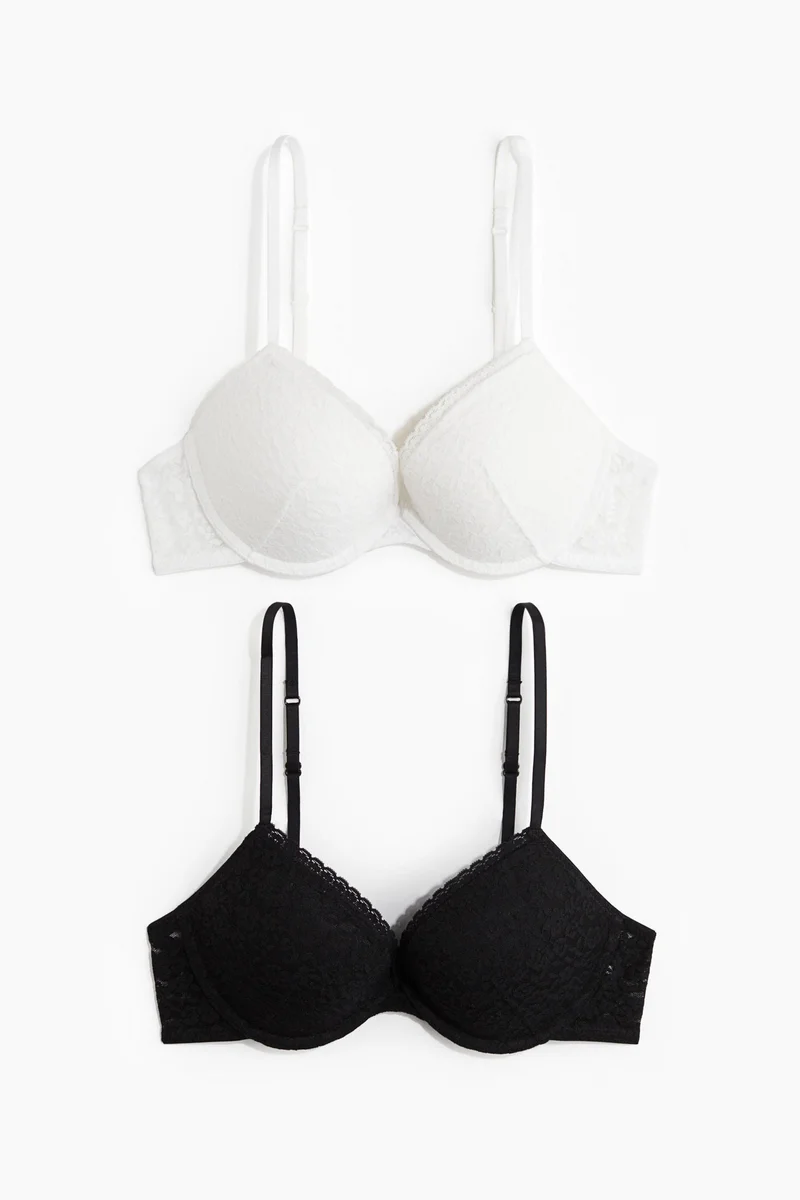 H&M  2-pack lace push-up bras for Women | Best Price UAE