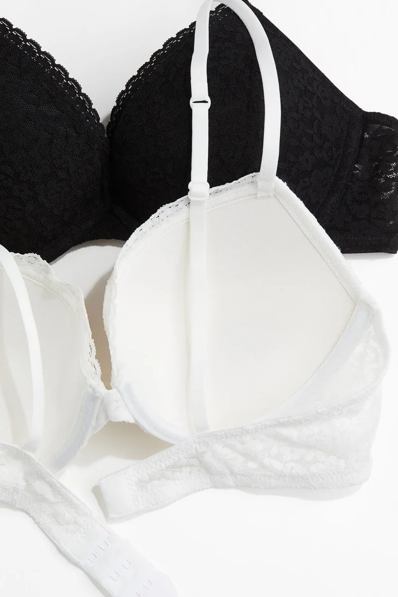 H&M  2-pack lace push-up bras for Women | Best Price UAE