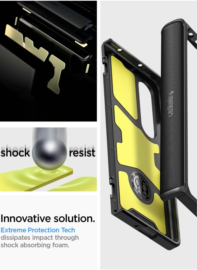 Spigen - غطاء حماية Slim Armor Pro Pen Edition (تغطية المفصلة) لهاتف Samsung Galaxy Z Fold 4 - أسود (قلم S غير متضمن) - Image 1