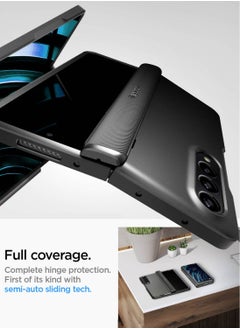 Spigen Slim Armor Pro Pen Edition (Hinge Coverage) Samsung Galaxy Z Fold 4 Case Cover - Black (S-Pen NOT included)  - Image 3