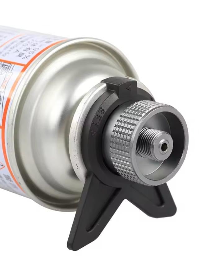 Bracket Gas Cartridge Head Conversion Adapter Inlet Screw Type Outlet Nozzle Bottle Valve - Image 1