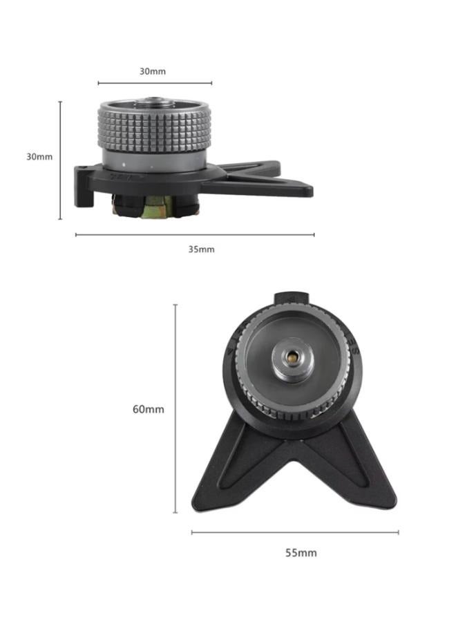 Bracket Gas Cartridge Head Conversion Adapter Inlet Screw Type Outlet Nozzle Bottle Valve - Image 2