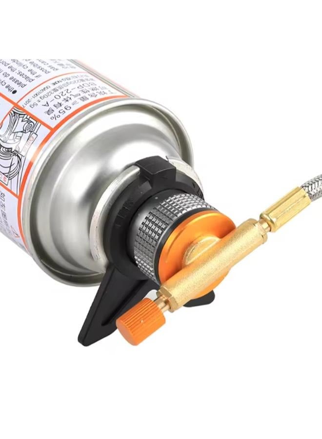 Bracket Gas Cartridge Head Conversion Adapter Inlet Screw Type Outlet Nozzle Bottle Valve - Image 5