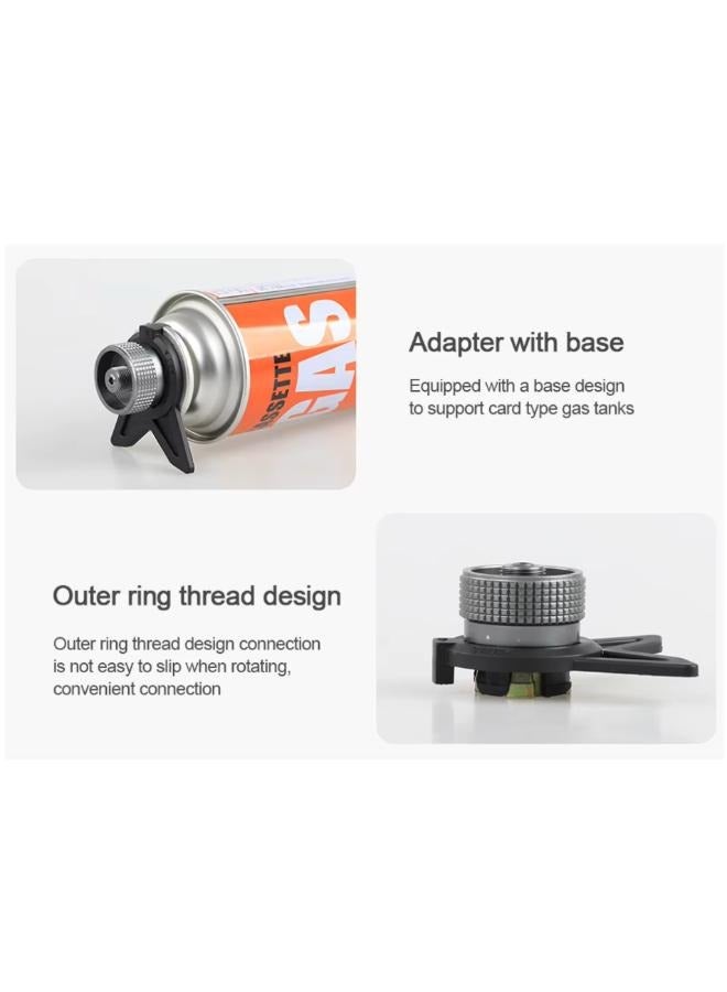 Bracket Gas Cartridge Head Conversion Adapter Inlet Screw Type Outlet Nozzle Bottle Valve - Image 3