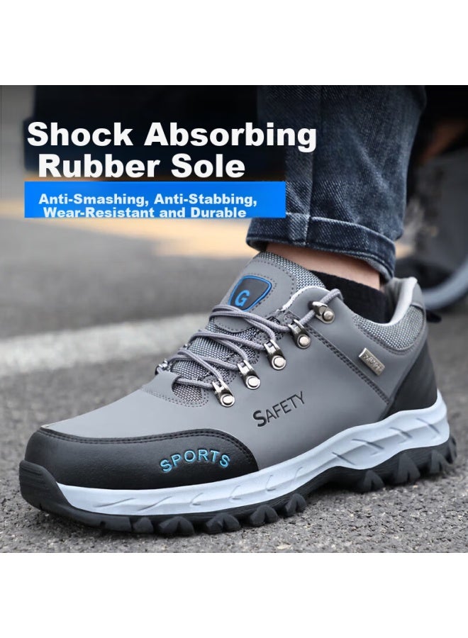 Jingtu Jingtu Men's Safety Shoes With Steel Toe Cap, Puncture-resistant, Wear-resistant, Lightweight, And Safe Work Protective Function Shoes 2135 Size 43 - Image 1