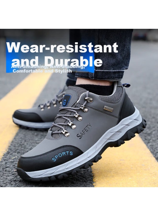 Jingtu Jingtu Men's Safety Shoes With Steel Toe Cap, Puncture-resistant, Wear-resistant, Lightweight, And Safe Work Protective Function Shoes 2135 Size 43 - Image 4