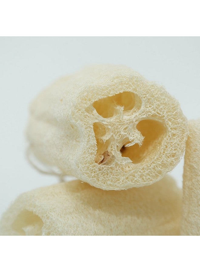 pisdoplop 4" Natural Loofah Exfoliating Body Sponge Scrubber For Skin Care In Bath Spa Shower Pack Of 4 - Image 4